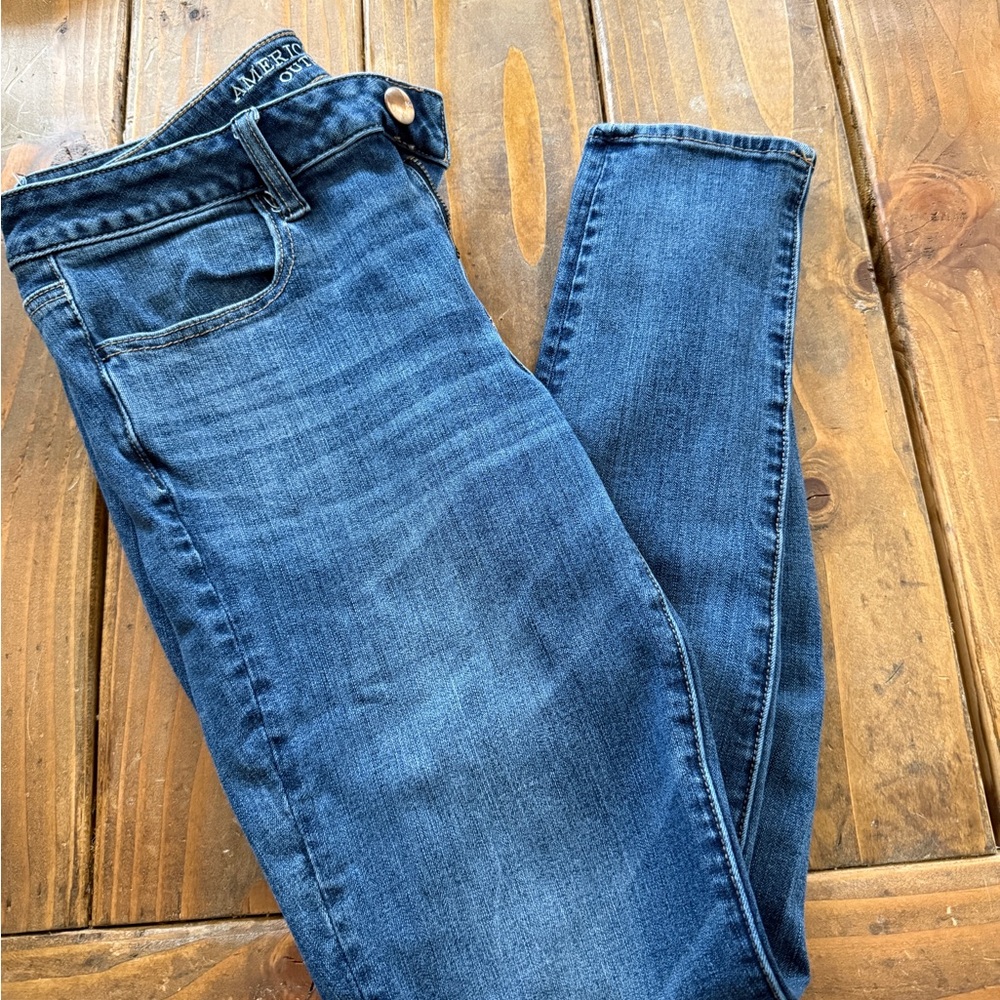 American Eagle Outfitters Dark Blue Skinny Jeans